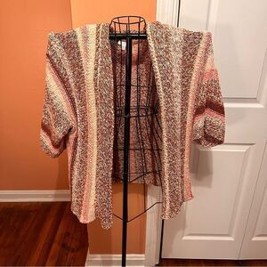 J. Jill striped open face cardigan